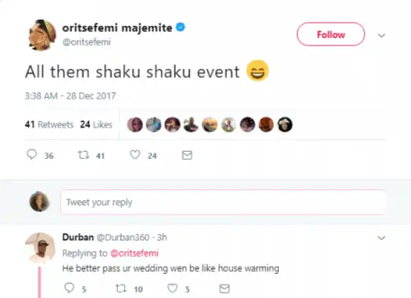 Fans React As Oritsefemi Says All The Shows In 2017 Could Not Beat His Wedding